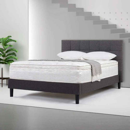 Luxurious 12″ Hybrid Spring Mattress – Ideal for Back and Stomach Sleepers