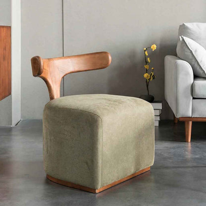 Nordic Modern Solid Wood Fabric Leisure Chair