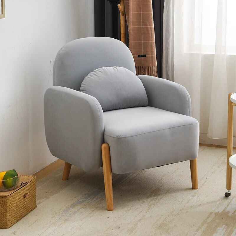 Lambswool Nordic Armchair – Cozy Minimalist Modern Single Sofa