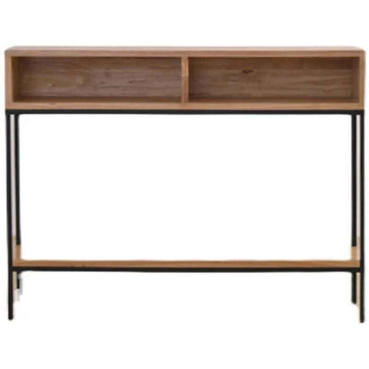 Modern Minimalist Wood Console Table with Storage Drawers