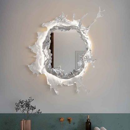 Luxury Water Spray Mirror Wall Lamp – Dimmable LED Deco Sconce for Modern Home Lighting