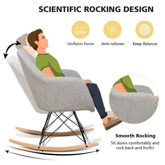 Upholstered Rocking Chair