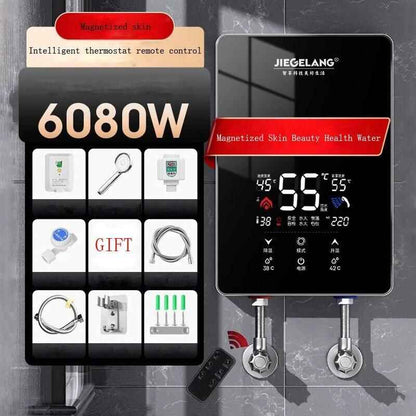 Electric Instant Hot Water Heater 6000W/7000W – Tankless Boiler with Digital Thermostat for Bathroom and Kitchen