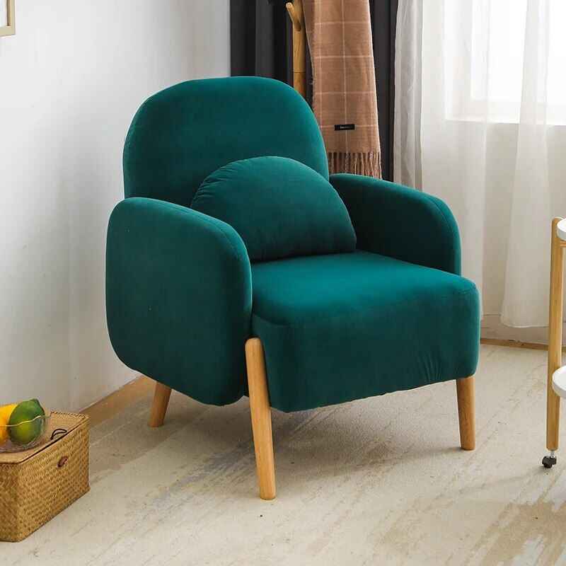 Lambswool Nordic Armchair – Cozy Minimalist Modern Single Sofa