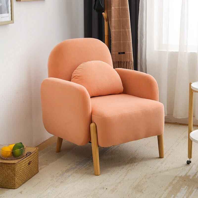 Lambswool Nordic Armchair – Cozy Minimalist Modern Single Sofa