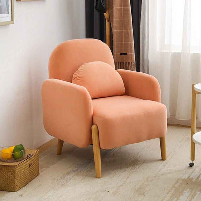 Lambswool Nordic Armchair – Cozy Minimalist Modern Single Sofa