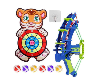 Multi-Game Slingshot & Sticky Ball Dartboard – Fun Outdoor Target Game for Kids