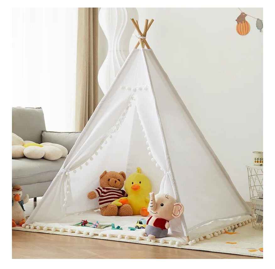 Kids’ Canvas Wigwam Tent – Portable Teepee for Boys and Girls