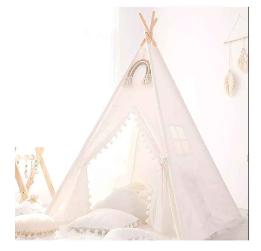 Kids’ Canvas Wigwam Tent – Portable Teepee for Boys and Girls