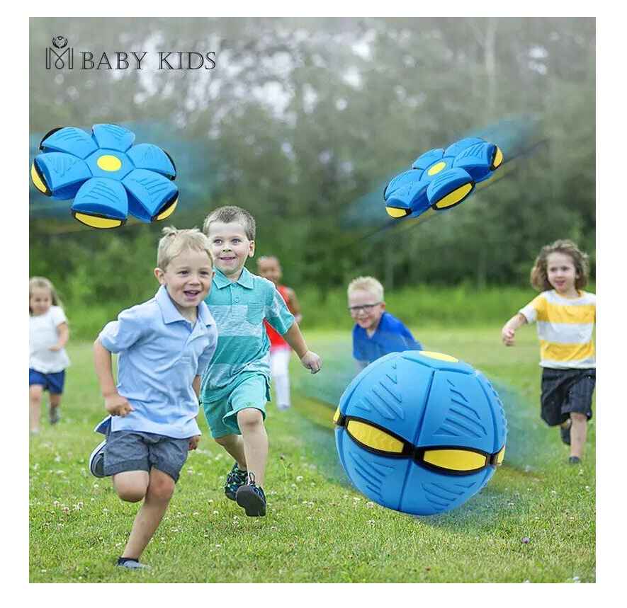 Transforming UFO Disc-to-Ball Flying Toy