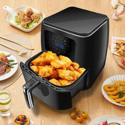 1700W Smart Touch Screen Air Fryer – Large Capacity Multifunction Cooking Pot