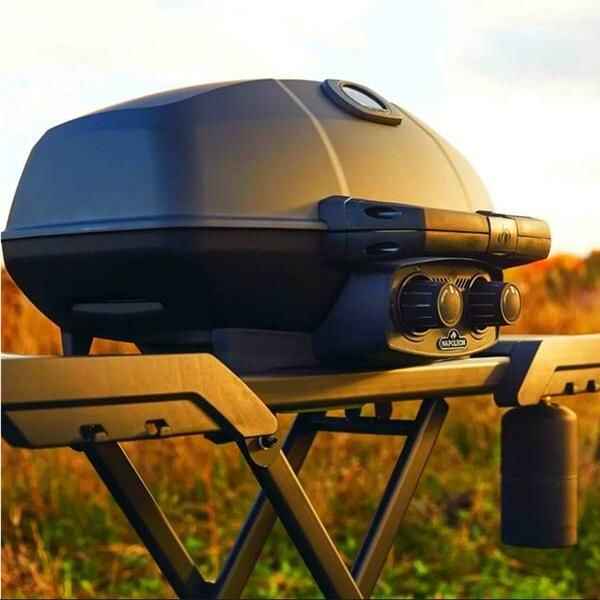 Deluxe Gas BBQ Grill: Portable & Foldable with Temperature Control