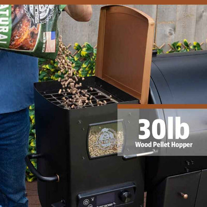 Pit Austin XL 1000sq in Wood Fired Pellet Grill and Smoker