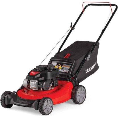 Gas Powered Lawn Mower, 21-Inch 3-in-1 Mulching Push Mower with Bag, 140cc