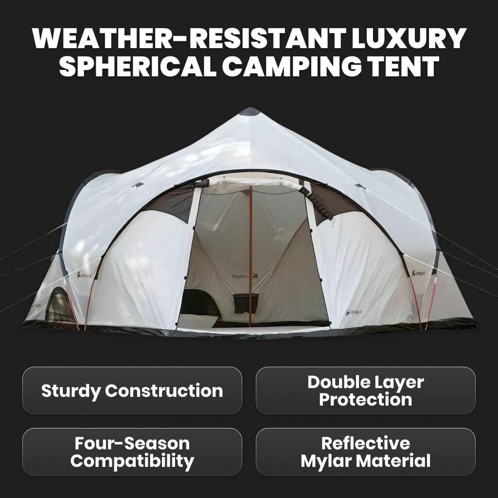 Weather-Resistant Luxury Spherical Camping Tent