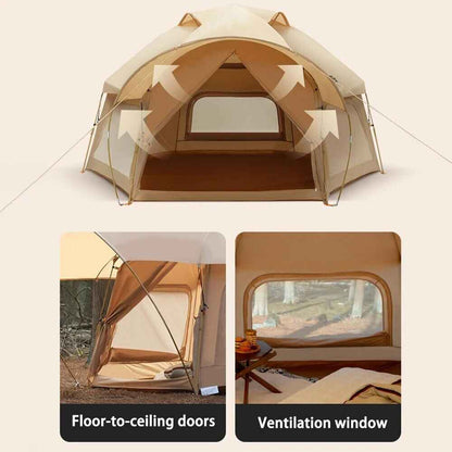 Integrated Hexagon Tent