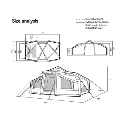 Lightweight Inflatable Family Tent