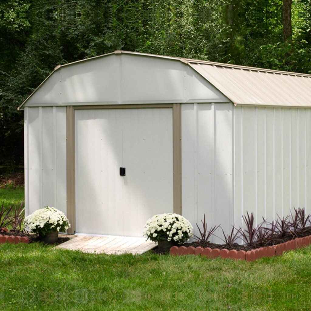 Sturdy 10x14 ft Outdoor Steel Storage Shed - Garden & Utility Solution