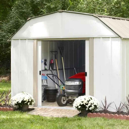 Sturdy 10x14 ft Outdoor Steel Storage Shed - Garden & Utility Solution