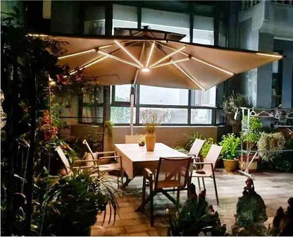 Deluxe 360° Rotating 10x13ft Cantilever Outdoor Sun Shade Umbrella