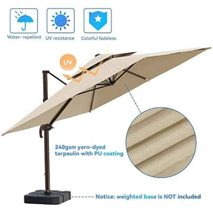 Rotation Offset Outdoor Sun Shade Umbrella