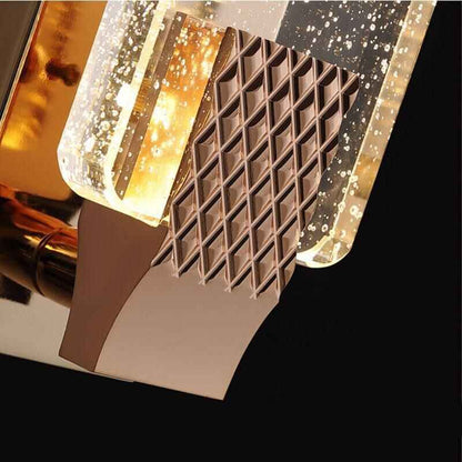 Luxury Crystal LED Wall Lamp – Modern Zinc Alloy Decor Light for Indoor Spaces