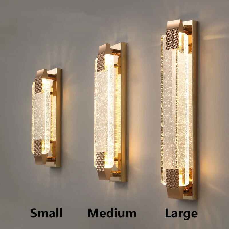 Luxury Crystal LED Wall Lamp – Modern Zinc Alloy Decor Light for Indoor Spaces