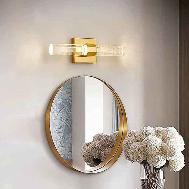 Luxury Gold Crystal LED Wall Sconce – Modern Minimalist Indoor Lighting