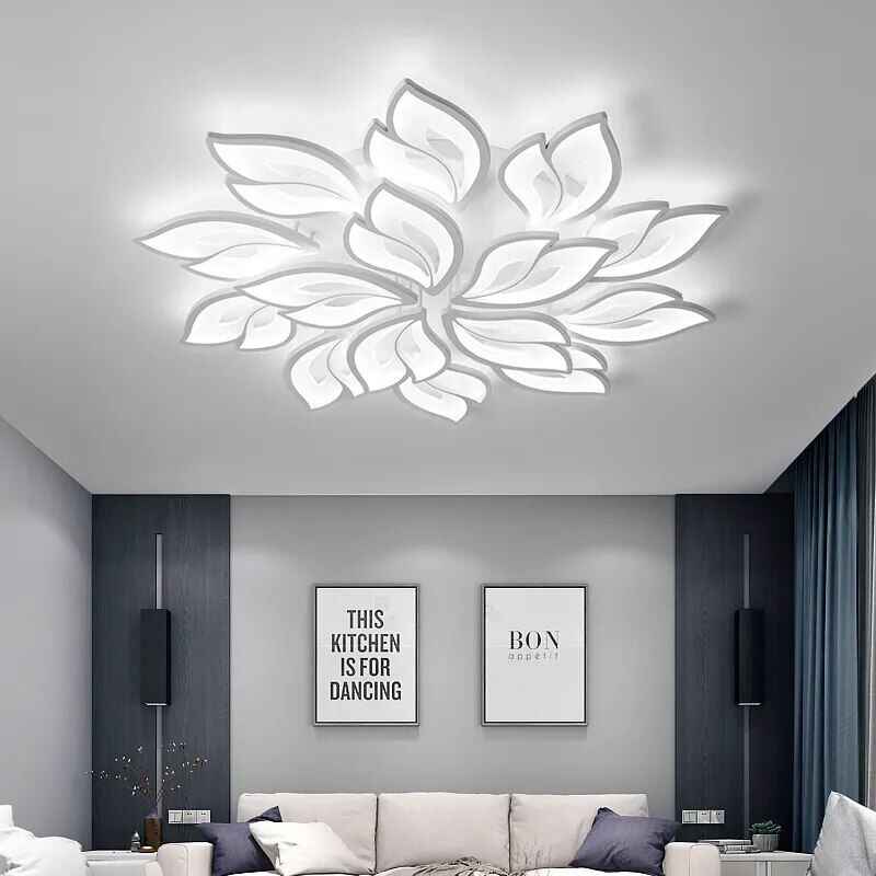 Dimmable Modern LED Ceiling Chandelier with Remote – Versatile Lighting for Home Interiors