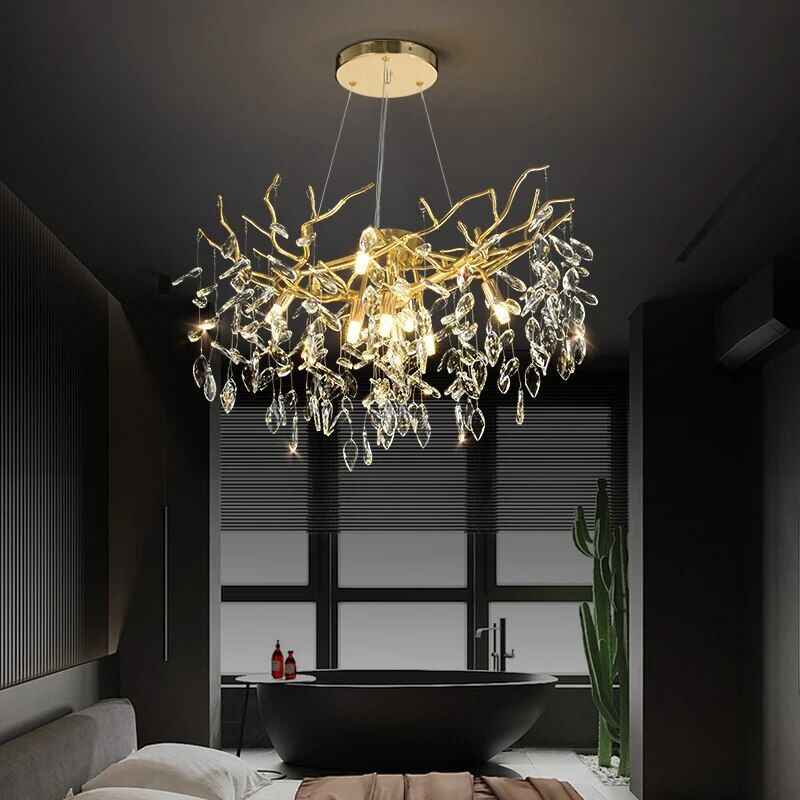 Luxury Modern Crystal Chandelier – Elegant Pendant Lighting for Contemporary Spaces