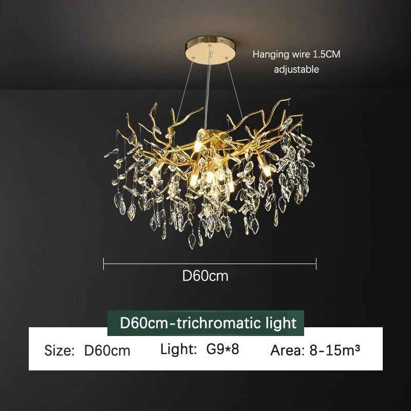 Luxury Modern Crystal Chandelier – Elegant Pendant Lighting for Contemporary Spaces