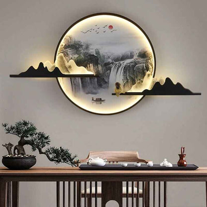 Modern Chinese-Style LED Wall Sconce – Creative Indoor Picture Lamp