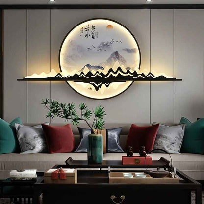 Modern Chinese-Style LED Wall Sconce – Creative Indoor Picture Lamp