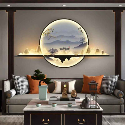 Modern Chinese-Style LED Wall Sconce – Creative Indoor Picture Lamp