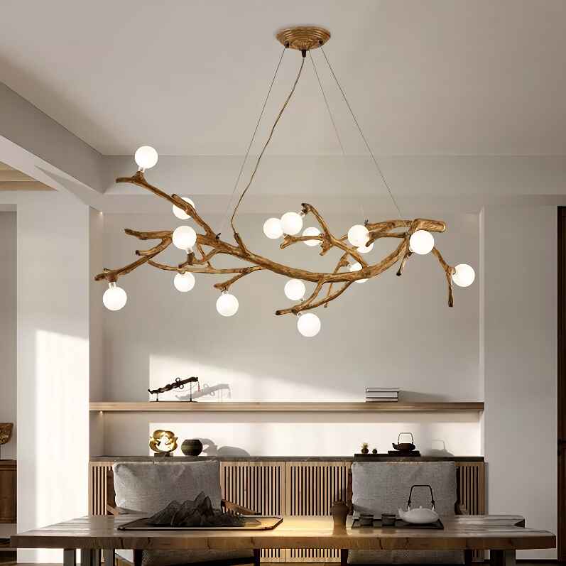 Modern Nordic LED Branch Chandelier – Vintage Tree Art Pendant Lighting