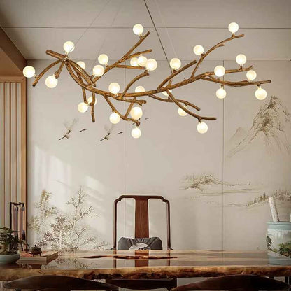 Modern Nordic LED Branch Chandelier – Vintage Tree Art Pendant Lighting