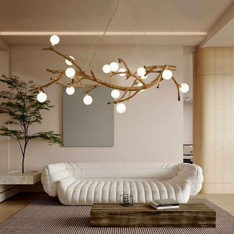 Modern Nordic LED Branch Chandelier – Vintage Tree Art Pendant Lighting