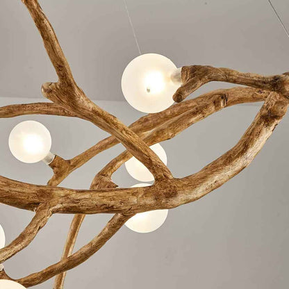 Modern Nordic LED Branch Chandelier – Vintage Tree Art Pendant Lighting