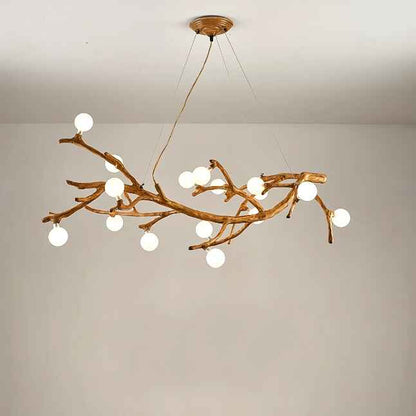 Modern Nordic LED Branch Chandelier – Vintage Tree Art Pendant Lighting