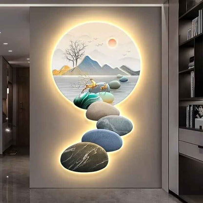 Modern Nordic LED Wall Sconce – Luxury Acrylic Art Light for Living Rooms and Bedrooms