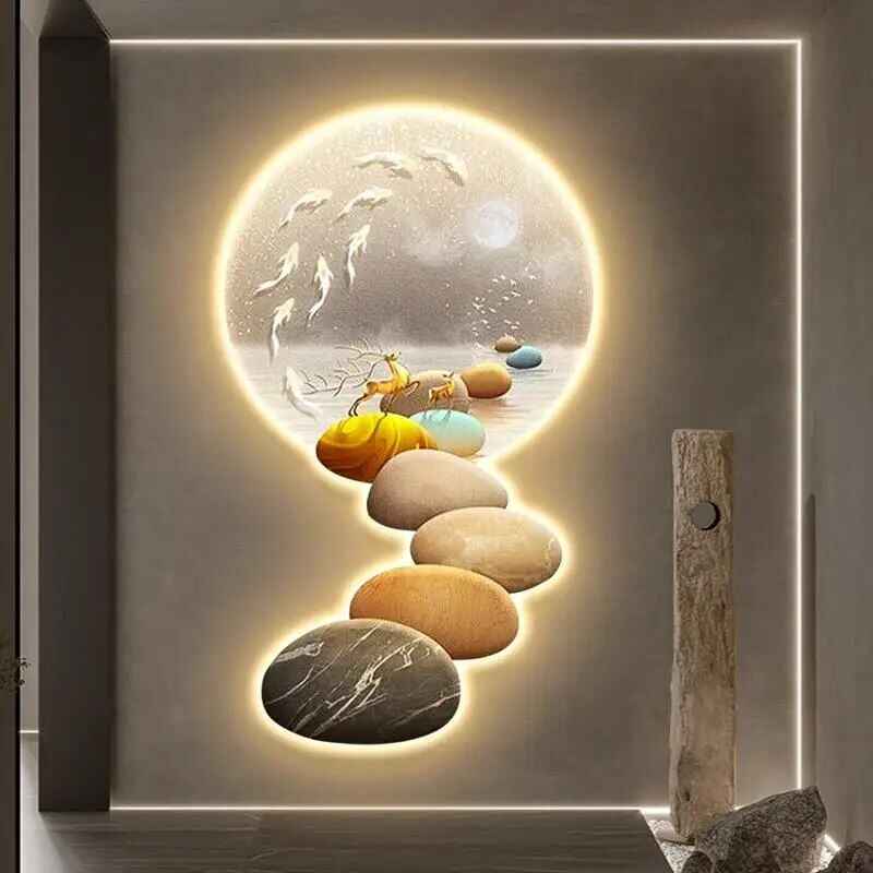 Modern Nordic LED Wall Sconce – Luxury Acrylic Art Light for Living Rooms and Bedrooms