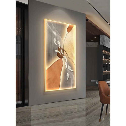 Modern Abstract Fish Art LED Wall Lamp for Corridor & Living Room