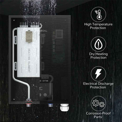 Instant 14kW Electric Tankless Water Heater, 240V – Space-Saving & Energy-Efficient