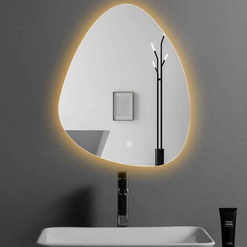 Modern Rectangular Smart LED Bathroom Mirror with Bluetooth Speaker & Adjustable Light