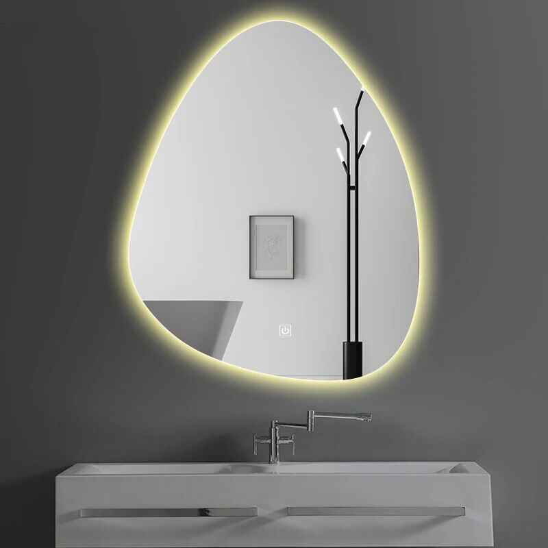 Modern Rectangular Smart LED Bathroom Mirror with Bluetooth Speaker & Adjustable Light