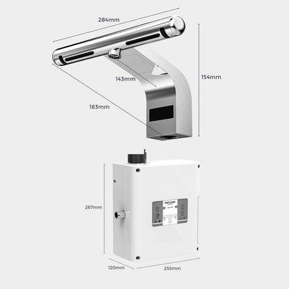 Classic Dual-Function Sensor Faucet with Integrated Air Hand Dryer