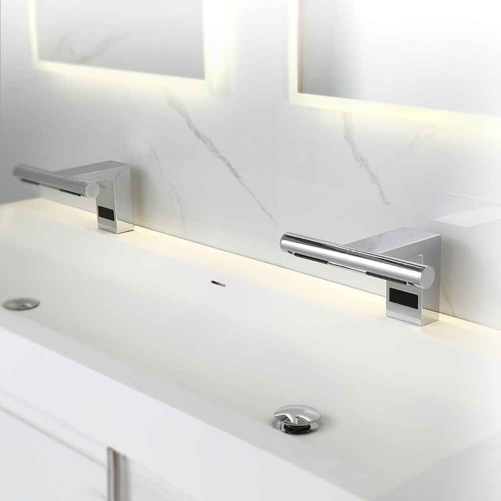 Classic Dual-Function Sensor Faucet with Integrated Air Hand Dryer