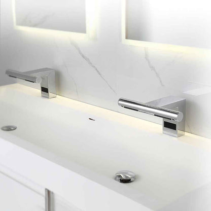 Classic Dual-Function Sensor Faucet with Integrated Air Hand Dryer