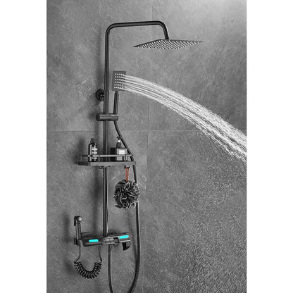 Thermostatic Digital Display Rainfall Shower Set – Eco-Friendly Hydro-Power