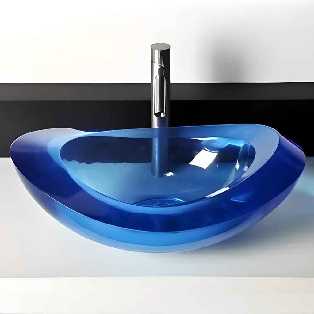 Elegant Oval Resin Wash Basin – Vibrant Countertop Sink for Modern Bathrooms